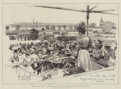 The Royal Visit to Ireland, the Duke of York watching the Jumping Competition at the Dublin Horse Show by Amedee Forestier